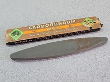Vintage Scythe Sharpening Stone Carborundum Brand 23cm Long