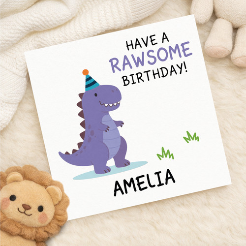 Personalised rawsome dinosaur - rawsome,