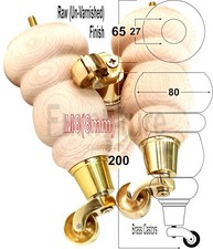 4x Turned Wood Furniture