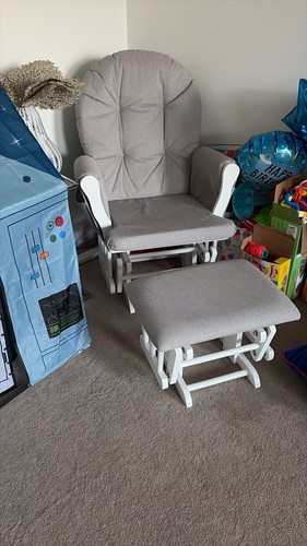 Nursing chair and footstool - chair,