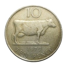 1984 Guernsey 10 Pence Coin