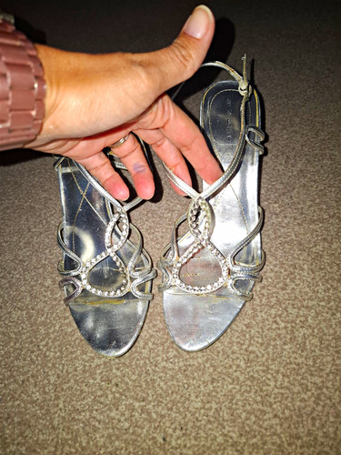 Next silver strappy rhinestone - next,