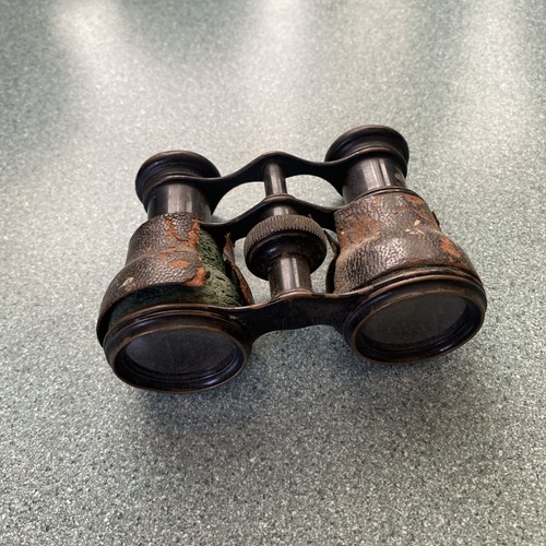 Antique brass leather opera - antique, &
