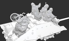 WWII Late War German Tank Riders (4 models) Various Scales Historical Wargaming