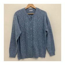 Damart Blue Knitted Cardigan