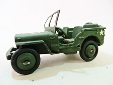 DINKY 153a 'JEEP' USA ARMY/MILITARY. VINTAGE. VERY GOOD. COMPLETE.