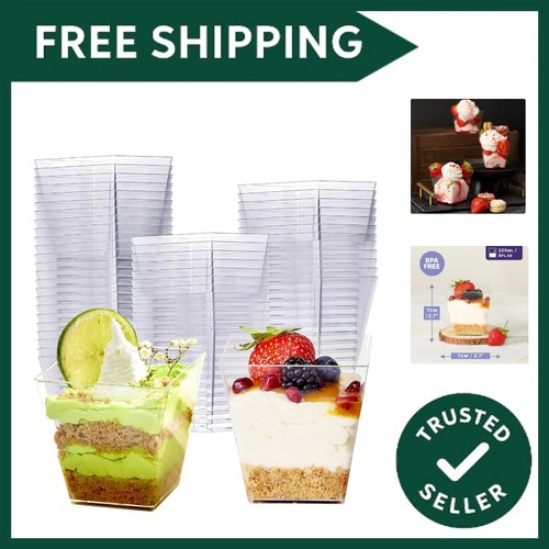 Clear hard plastic dessert - hard,
