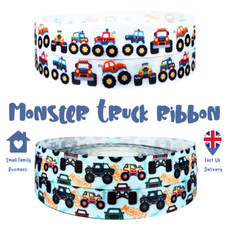 Monster Truck Grosgrain Ribbon