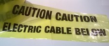 CAUTION ELECTRIC CABLE BELOW