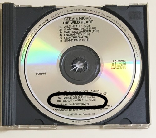 Stevie nicks wild - nicks, cd