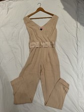 Jager London Jumpsuit Dress Beigh 