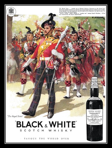 Black white scotch whiskey - &,