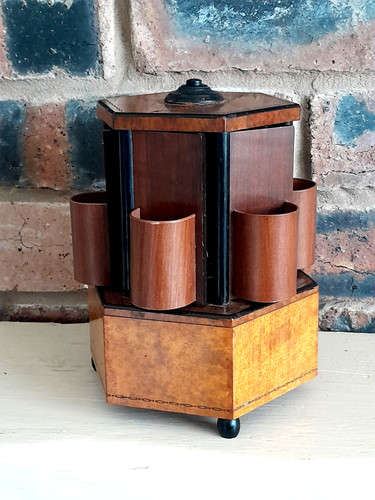 Antique art deco musical - deco, wood
