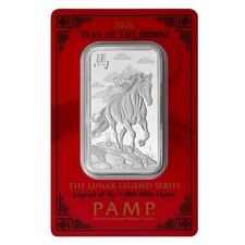 PAMP 1oz Silver Bar 2026 Year of the Horse
