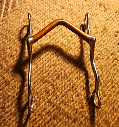 Western port horse bit - western, copper