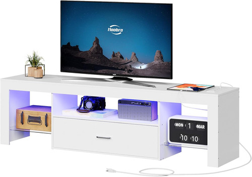 Led stand with power - with,