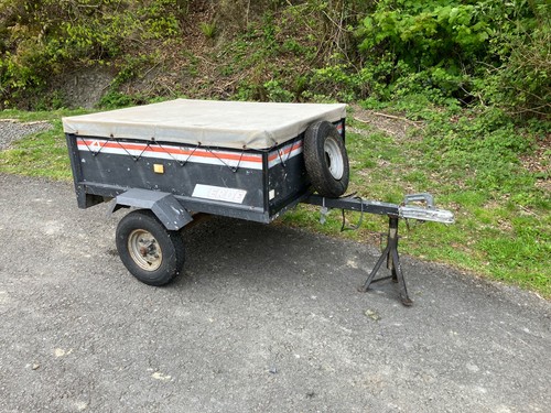 Erde 121 trailer with cover - 121,