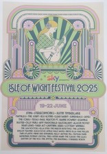 ISLE OF WIGHT FESTIVAL 2025 A3 POSTER IOW CLEAN BANDIT SUPERGRASS JAMES BUSTED
