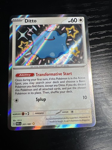 Pokemon ditto holo card - pokemon,