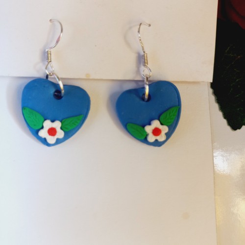 Polymer clay earring handmade - clay,
