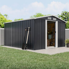 Galvanised Metal Garden Shed