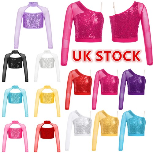 Kids girls sequins crop - kids,