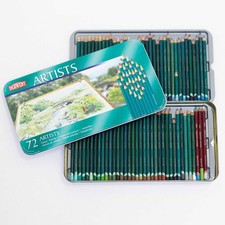 Derwent Artists Pencils 72 Colour Tin Assorted Colours