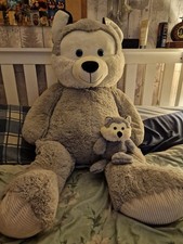 Giant Wolf Teddy with A Baby