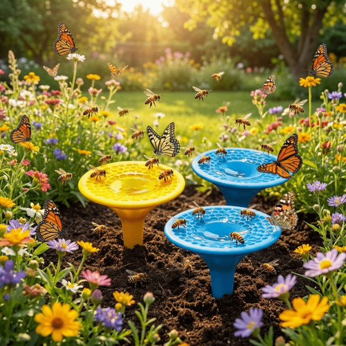 Bee water feeder - feeder, ground