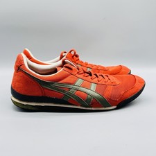 Onitsuka Tiger Shoes Mens 10 Orange Ultimate 81 Retro Running Athletic Sneakers