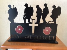 WW1 Freestanding Metal Plauqe