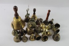 Vintage Brass Bells Of Various Style & Sizes Job Lot 4800g
