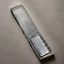 Genuine Italian Gucci Designer Sterling 925 Silver Money Clip Or Tie Slide 