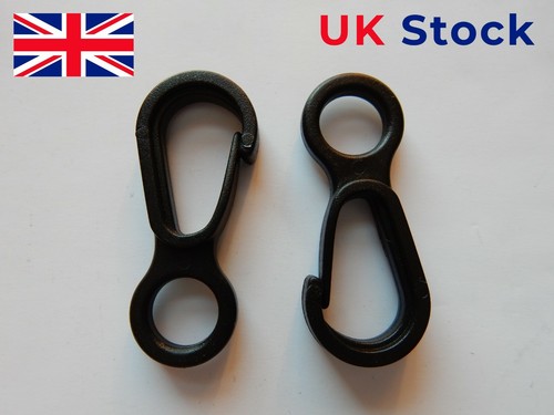 Black flag pole clips - 2x,