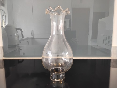 Vintage oil lamp glass slip - oil,