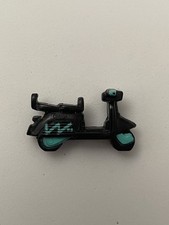 Vintage 1994 Polly Pocket Scooter Fun - black scooter 