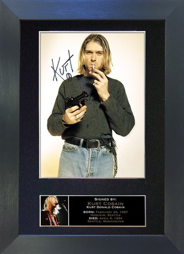 Kurt cobain nirvana signed - cobain,