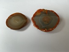 2 x polished agate geode