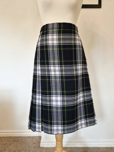 Vtg wool gordan tartan womens - wool,