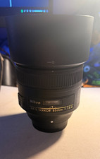 Nikon Nikkor AF-S 85mm f/1.8G  FX Lens Full Frame Excellent Condition.