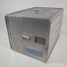 TUI Airline Aircraft Galley Food Comp Box Alloy Upcycle Bedside Table 