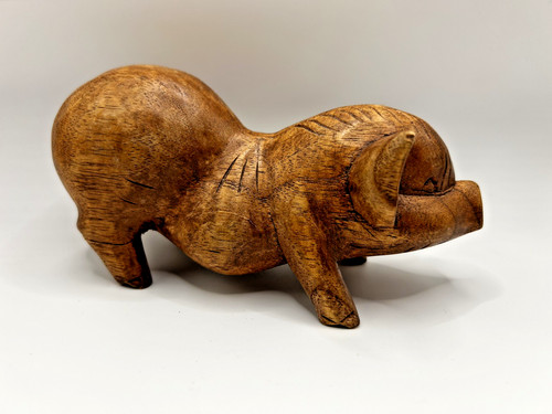 Vintage pot belly pig hand - pot,
