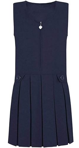 Girls black school pinafore - school,
