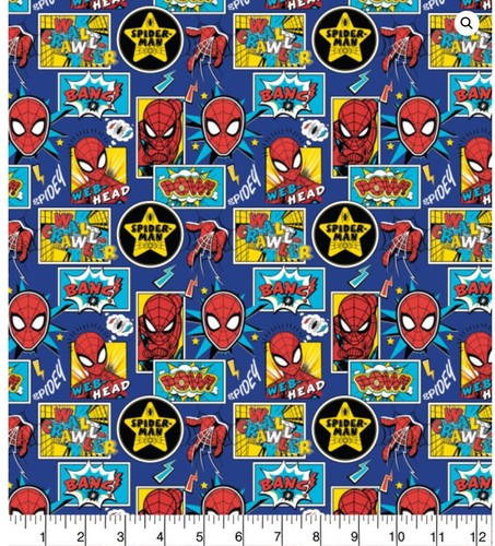 100 cotton spiderman - cotton, fabric