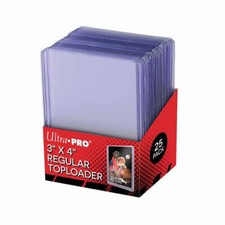 Ultra Pro Toploaders Clear Hard Card Sleeves/Rigid Top Loader 3"x4" / 10 - 1000