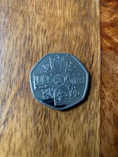 Uncirculated Prince Charles King III 50p Coin Sterling Sealed Bag