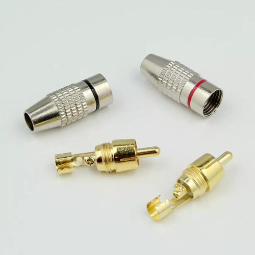 Pcs rca phono male plug - rca, non