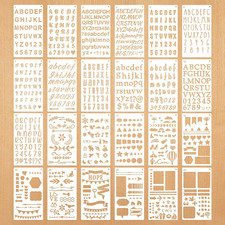 24Pcs Letter Stencils for