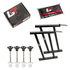 2x Mounting rails with hinge