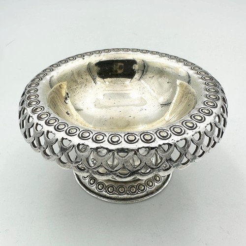 Victorian salt cellar silver - victorian,